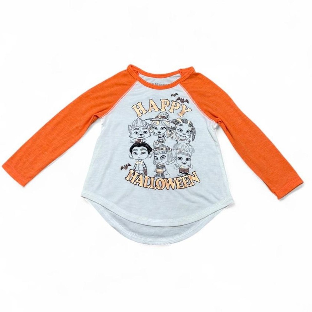 Super Monsters Raglan Tee Halloween Autumn Fall Kidcore 2T NWT Spooky Harvest